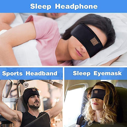 Sleep Headphones Wireless Music Sports Headband, Sleeping Headphones Headband Washable Sweatband Hairband with Ultra-Thin Stereo Speakers Mic for Women Men Running Jogging Yoga Travel